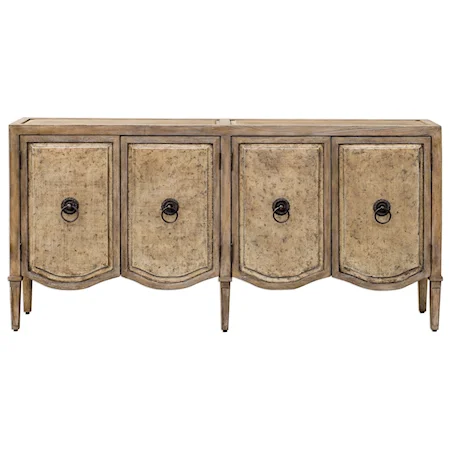 Thina Champagne Console Cabinet